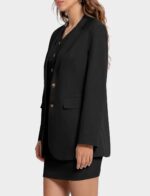 Women 3 Piece Skirt Sets Business Casual Short Skort Blazer Suit Long Sleeve Jacket Vest Matching Outfits - Image 2