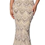 Women Off Shoulder Sequin Mermaid Evening Dress Lace Up Back Formal Gown Beaded Bodycon Prom Dress Party Wedding Guest