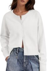 Women Cropped Cardigan Sweaters Knit Lightweight Crop Sweater Fall Outfits Trendy Open Front Clothes 2026 - Image 2